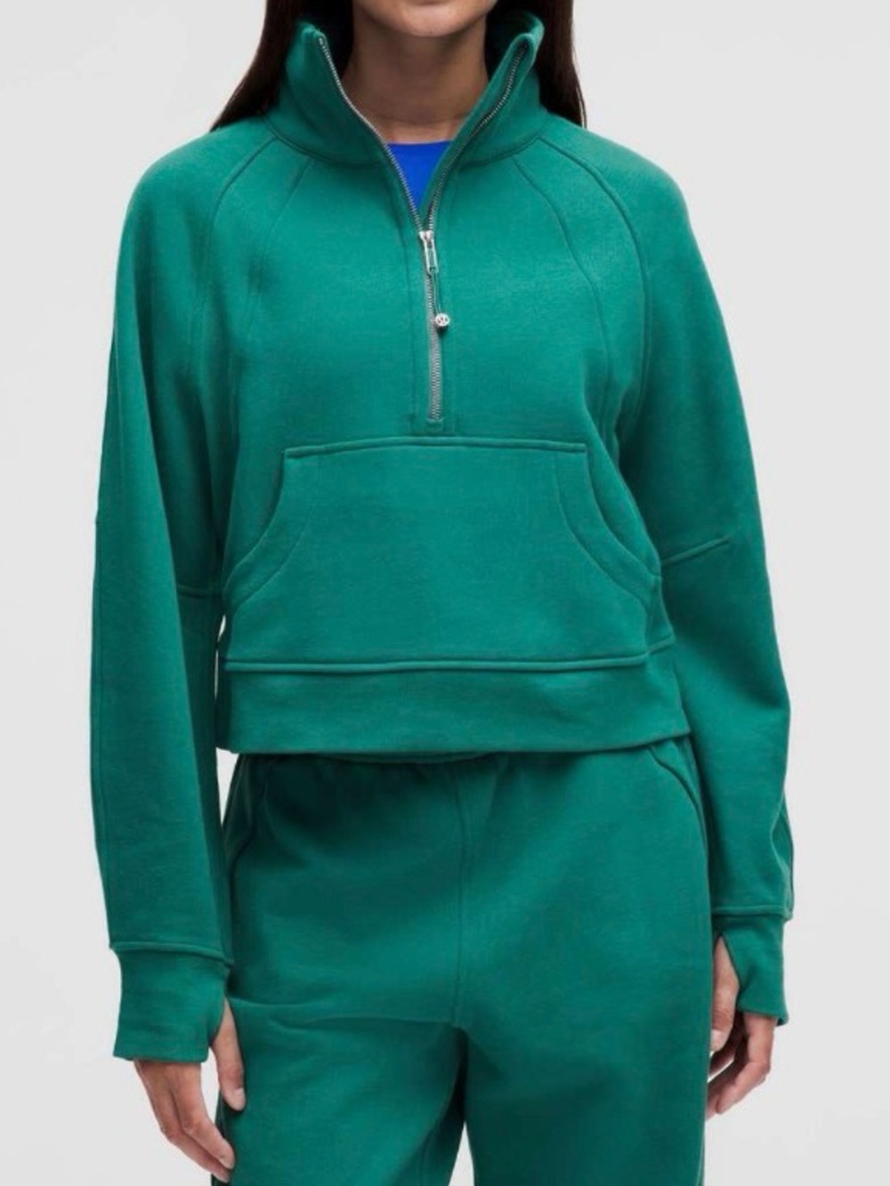 Lululemon Scuba Oversized Half Zip ~ M/L ~ Green